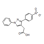 3-(4-硝基苯基)-1-苯基吡唑-4-乙酸
