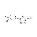 3-(5-巯基-4-甲基-4H-1,2,4-三唑-3-基)四氢噻吩-1,1-二氧化物