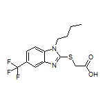 2-[[1-丁基-5-(三氟甲基)-2-苯并咪唑基]硫基]乙酸