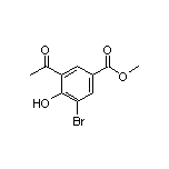 3-乙酰基-5-溴-4-羟基苯甲酸甲酯