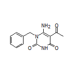 5-乙酰基-6-氨基-1-苄基嘧啶-2,4(1H,3H)-二酮