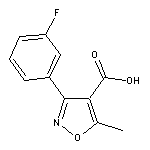 3-(3-氟苯基)-5-甲基异噁唑-4-甲酸