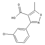 3-(3-氯苯基)-5-甲基异噁唑-4-甲酸