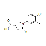 1-(4-溴-3-甲基苯基)-5-氧代吡咯烷-3-甲酸