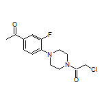 1-[4-(4-乙酰基-2-氟苯基)-1-哌嗪基]-2-氯乙酮