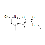 6-氯-3,4-二甲基噻吩并[2,3-b]吡啶-2-甲酸乙酯