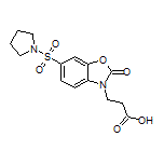 3-[2-氧代-6-(1-吡咯烷基磺酰基)苯并噁唑-3(2H)-基]丙酸