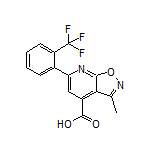 3-甲基-6-[2-(三氟甲基)苯基]异噁唑并[5,4-b]吡啶-4-甲酸