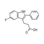 3-(5-氟-2-苯基-3-吲哚基)丙酸