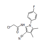 2-氯-N-[3-氰基-1-(4-氟苯基)-4,5-二甲基-2-吡咯基]乙酰胺