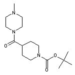 1-Boc-4-(4-甲基哌嗪-1-羰基)哌啶