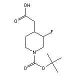 2-(1-Boc-3-氟-4-哌啶基)乙酸