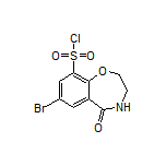7-溴-5-氧代-2,3,4,5-四氢苯并[f][1,4]氧氮杂环庚烷-9-磺酰氯