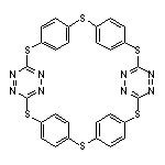 2,7,12,17,22,27-Hexathia-4,5,19,20,33,34,39,40-octaazaheptacyclo[26.2.2.2<3,6>.2<8,11>.2<13,16>.2<18,21>.2<23,26>]dotetraconta-1(30),3,5,8,10,13,15,18,20,23(41),24,26(42),28,31,33,35,37,39-octadecaene