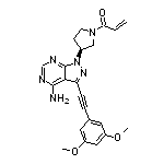 (S)-1-[3-[3-[(3,5-二甲氧基苯基)乙炔基]-4-氨基-1H-吡唑并[3,4-d]嘧啶-1-基]-1-吡咯烷基]-2-丙烯-1-酮