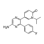 1-异丙基-5-[5-氨基-3-(4-氟苯基)-2-吡嗪基]吡啶-2(1H)-酮