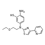 2-氨基-5-[(2-乙氧基乙基)[4-(2-吡啶基)-2-噻唑基]氨基]苯硫酚
