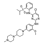 5-氯-N4-[2-(异丙基磺酰基)苯基]-N2-[2-甲氧基-4-[4-(4-甲基-1-哌嗪基)-1-哌啶基]苯基]嘧啶-2,4-二胺