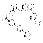 (S)-N-[3-(6-异丙氧基-3-吡啶基)-5-吲唑基]-1-[2-[4-[4-(1-甲基-1H-1,2,4-三唑-3-基)苯基]-5,6-二氢吡啶-1(2H)-基]-2-氧代乙基]-3-(甲硫基)吡咯烷-3-甲酰胺
