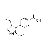 4-(3,5-二乙基-4-吡唑基)苯甲酸