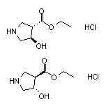 (3R,4S)-rel-4-羟基吡咯烷-3-甲酸乙酯盐酸盐