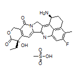 (1S,9S)-1-氨基-9-乙基-5-氟-9-羟基-4-甲基-2,3,12,15-四氢苯并[de]吡喃并[3’,4’:6,7]吲嗪并[1,2-b]喹啉-10,13(1H,9H)-二酮甲磺酸盐