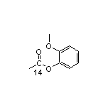 1-(乙酰氧基-1-14C)-2-甲氧基苯