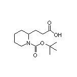 3-(1-Boc-2-哌啶基)丙酸