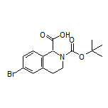 2-Boc-6-溴-1,2,3,4-四氢异喹啉-1-甲酸