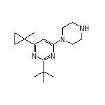 2-(叔丁基)-4-(1-甲基环丙基)-6-(哌嗪-1-基)嘧啶
