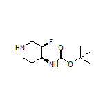 (3R,4S)-N-Boc-3-氟哌啶-4-胺