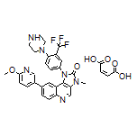 8-(6-甲氧基-3-吡啶基)-3-甲基-1-[4-(1-哌嗪基)-3-(三氟甲基)苯基]-1H-咪唑并[4,5-c]喹啉-2(3H)-酮马来酸盐