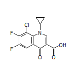 8-氯-1-环丙基-6,7-二氟-4-氧代-1,4-二氢喹啉-3-甲酸
