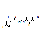 2,4,6-三氟-N-[6-(1-甲基哌啶-4-羰基)-2-吡啶基]苯甲酰胺