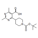 4-(1-Boc-4-哌啶基)-2,6-二甲基嘧啶-5-甲酸