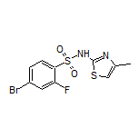4-溴-2-氟-N-(4-甲基-2-噻唑基)苯磺酰胺