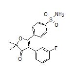 4-[3-(3-氟苯基)-5,5-二甲基-4-氧代-4,5-二氢呋喃-2-基]苯磺酰胺