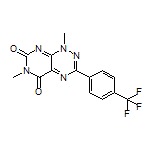 1,6-二甲基-3-[4-(三氟甲基)苯基]嘧啶并[5,4-e][1,2,4]三嗪-5,7(1H,6H)-二酮