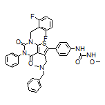 1-[4-[5-[[苄基(甲基)氨基]甲基]-1-(2,6-二氟苄基)-2,4-二氧代-3-苯基-1,2,3,4-四氢噻吩并[2,3-d]嘧啶-6-基]苯基]-3-甲氧基脲