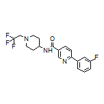 6-(3-氟苯基)-N-[1-(2,2,2-三氟乙基)-4-哌啶基]烟酰胺