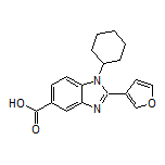 1-环己基-2-(3-呋喃基)苯并咪唑-5-甲酸