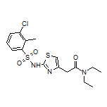 2-[2-(3-氯-2-甲基苯基磺酰氨基)-4-噻唑基]-N,N-二乙基乙酰胺