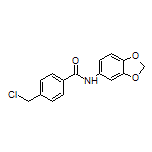 N-(苯并[d][1,3]二噁茂-5-基)-4-(氯甲基)苯甲酰胺