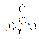 2-氨基-5-[4,6-二(4-吗啉基)-1,3,5-三嗪-2-基]-4-(三氟甲基)吡啶