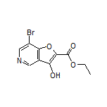 7-溴-3-羟基呋喃并[3,2-c]吡啶-2-甲酸乙酯