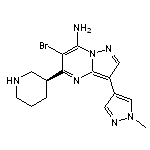 (S)-6-溴-3-(1-甲基-4-吡唑基)-5-(3-哌啶基)吡唑并[1,5-a]嘧啶-7-胺