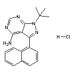 4-氨基-1-(叔丁基)-3-(1-萘基)吡唑并[3,4-d]嘧啶盐酸盐