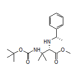 (S)-3-(Boc-氨基)-3-甲基-2-[[(S)-1-苯基乙基]氨基]丁酸甲酯