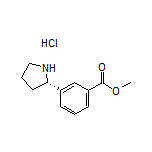 (S)-3-(2-吡咯烷基)苯甲酸甲酯盐酸盐