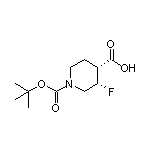 (3S,4R)-1-Boc-3-氟哌啶-4-甲酸